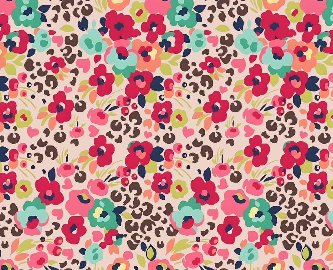 Bandana Flor 🌺 leopardo 🐆