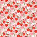 Bandana flores rosas y rojas