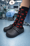 Clogs plataforma - negro