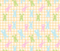 Bandana conejos colores 🐰💛🩷🩵