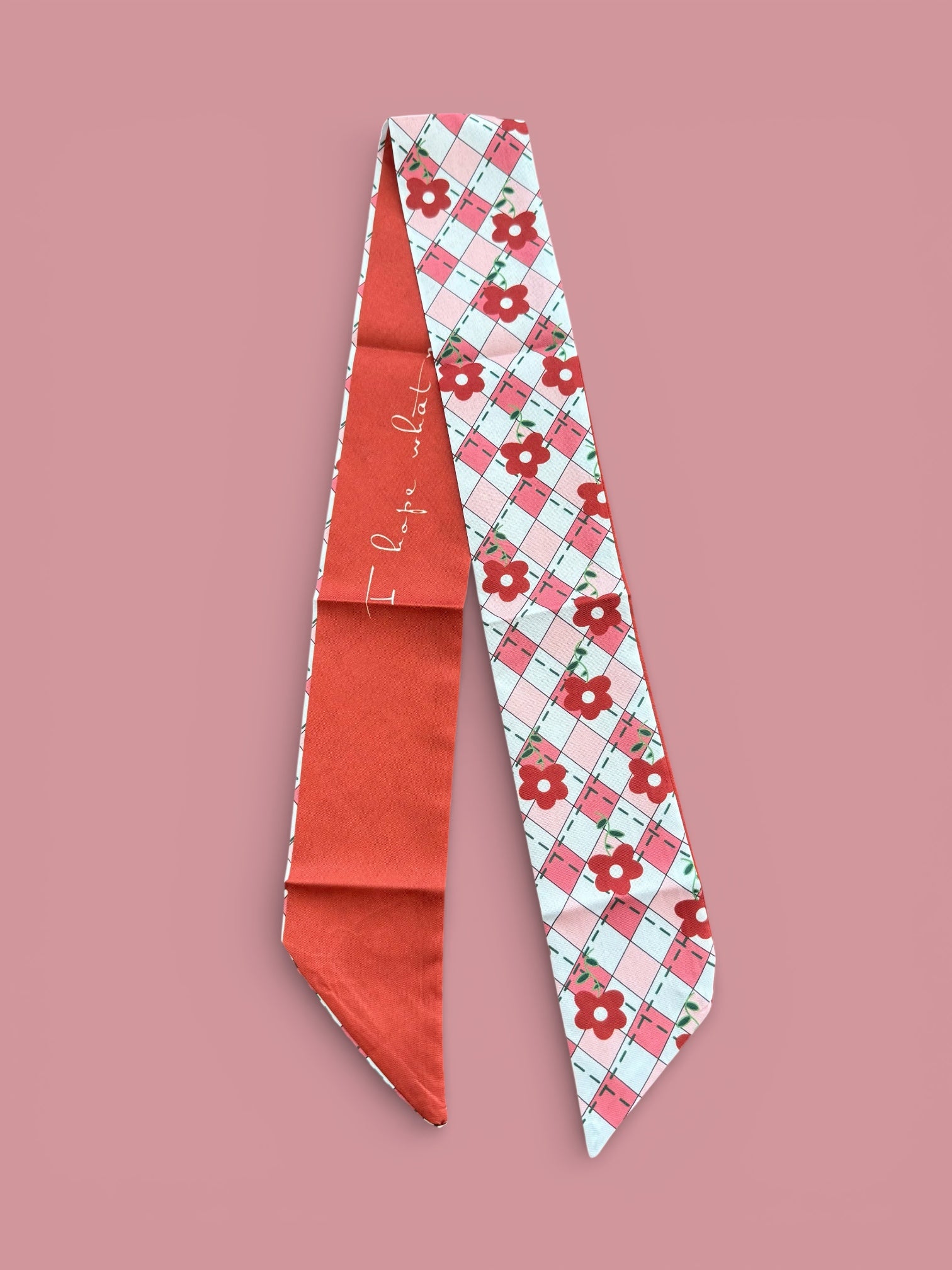 Mascada Flor (Rosa y rojo)