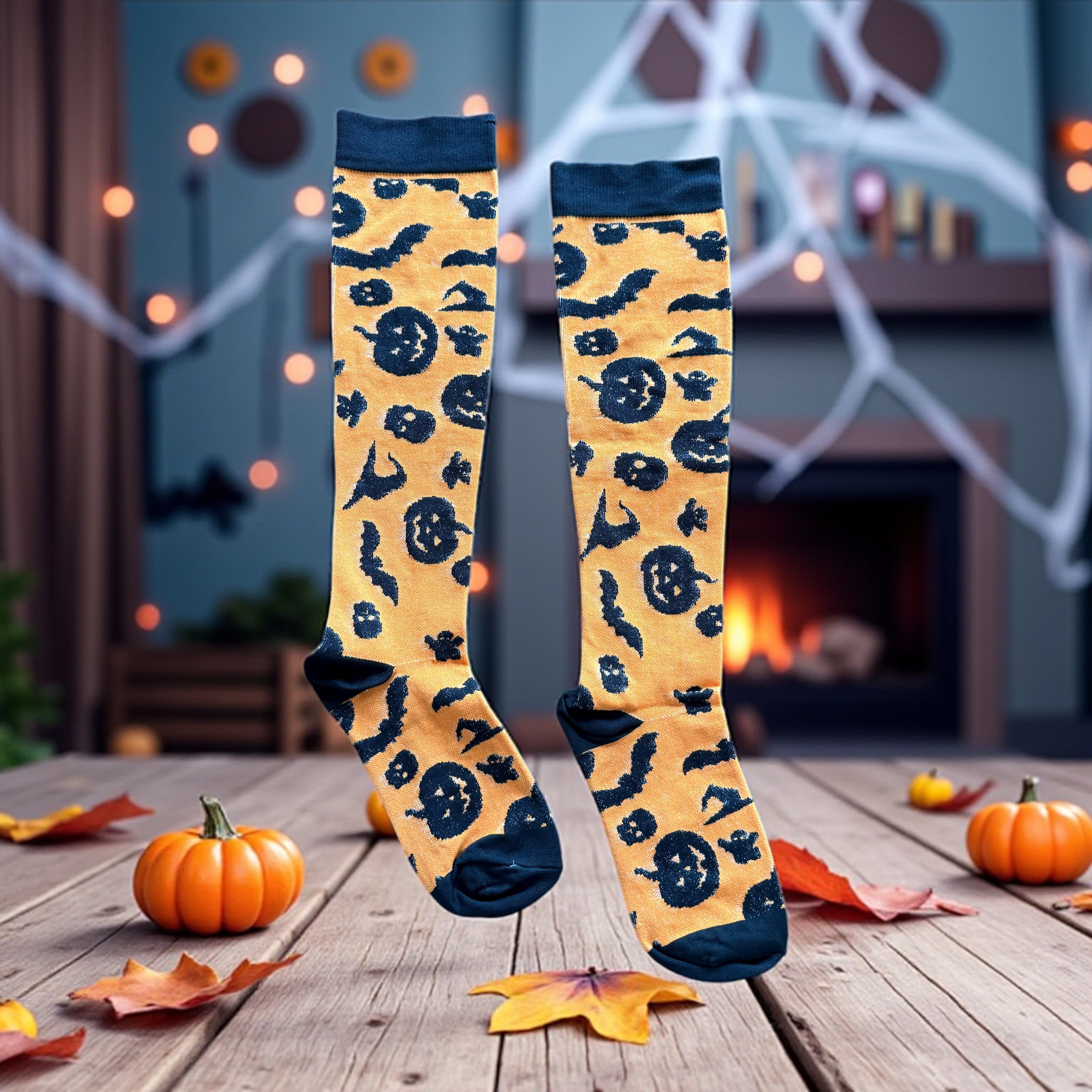 Medias de compresión Halloween