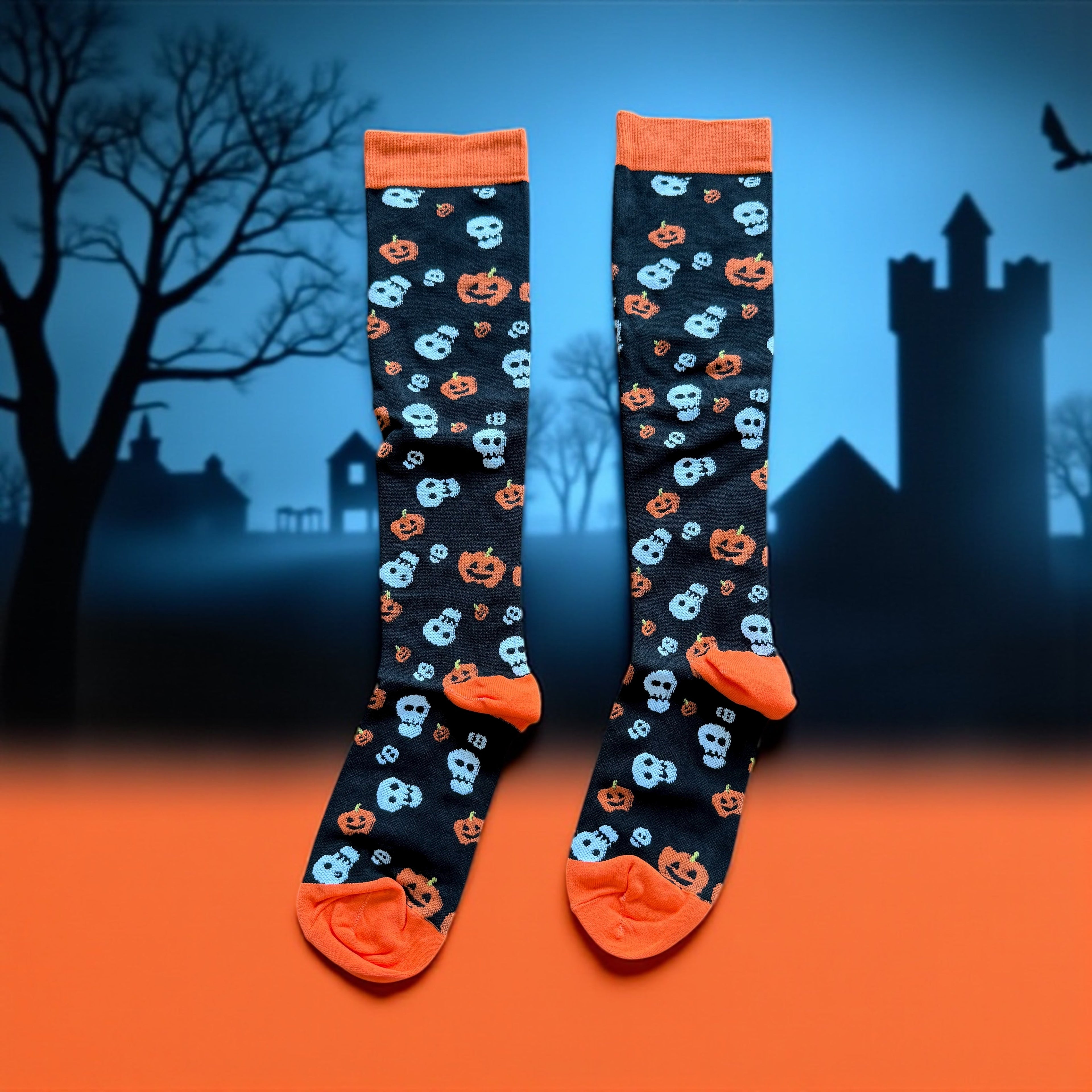 Medias de compresión Halloween