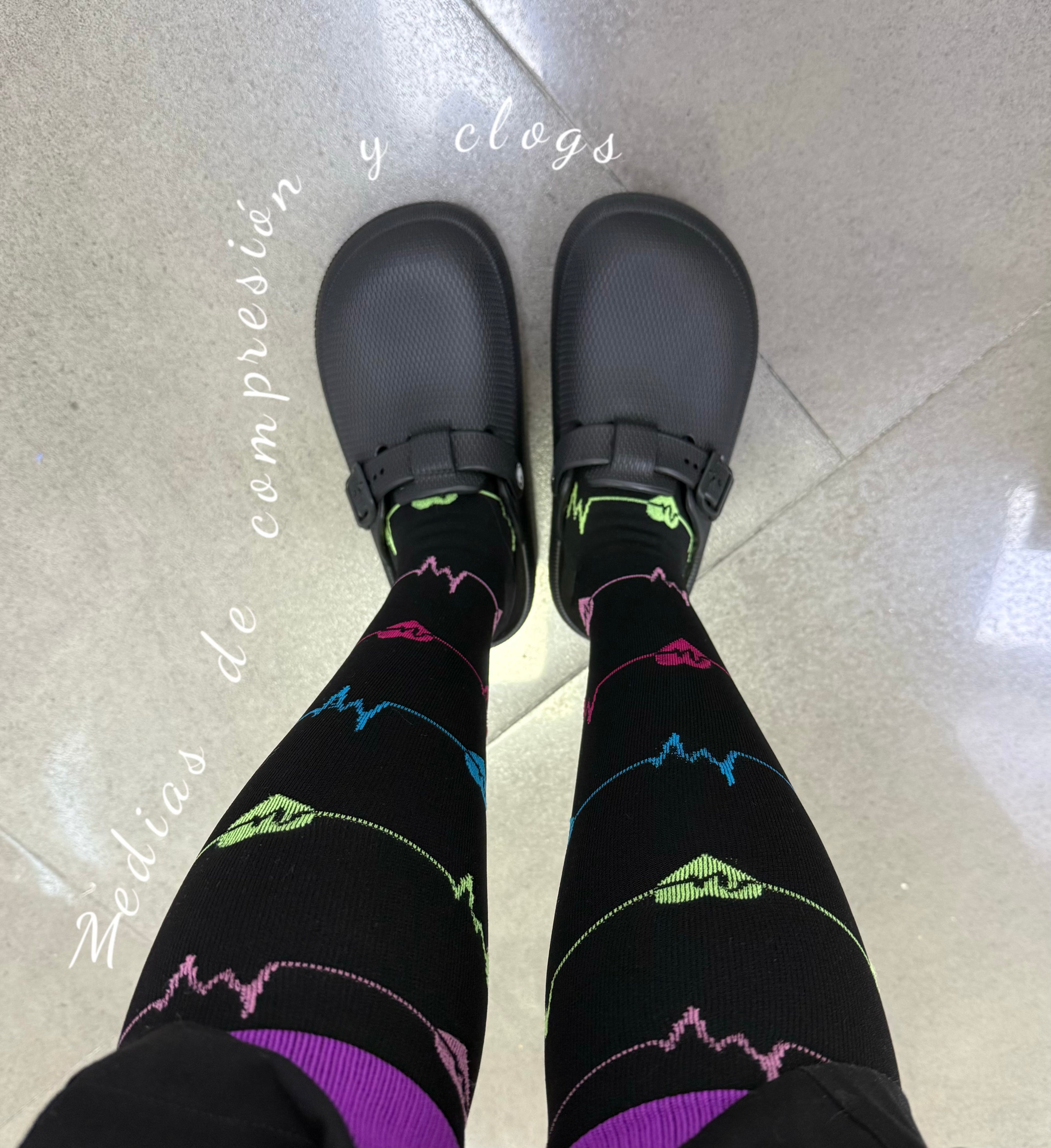 Clogs + medias de compresión
