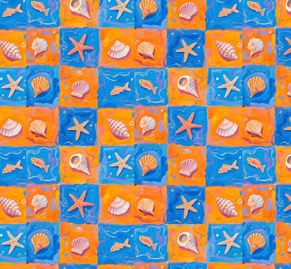 Bandana playa 🏝️ 🧡💙