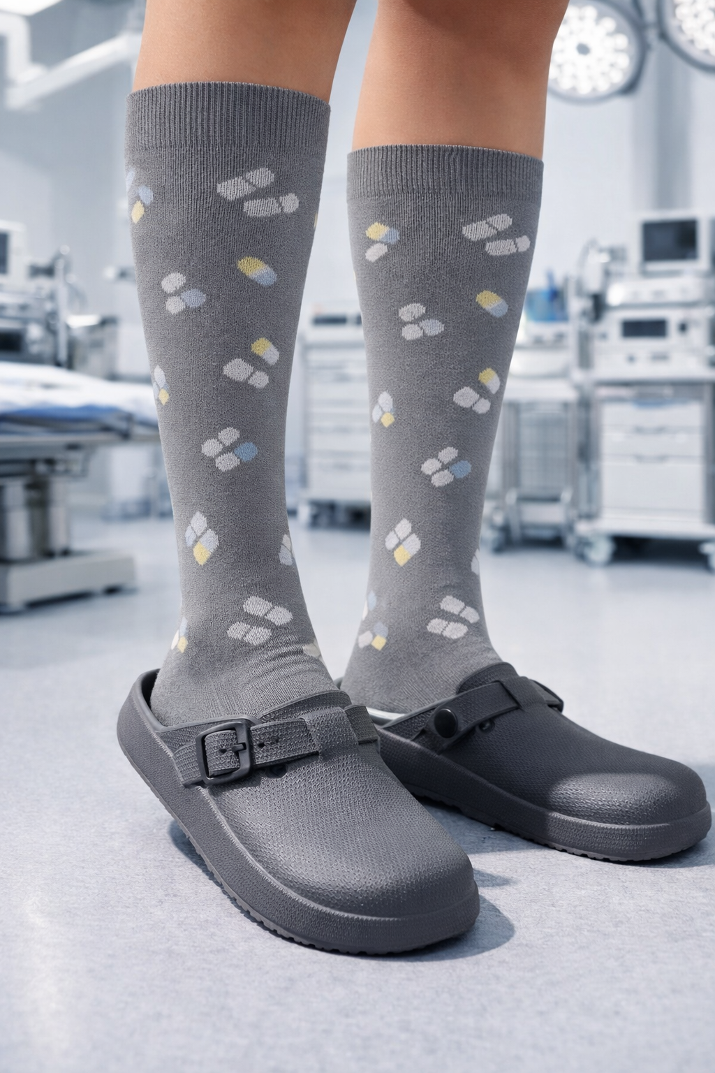 Clogs + medias de compresión