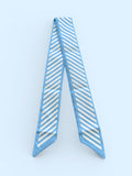 Mascada rayas azul