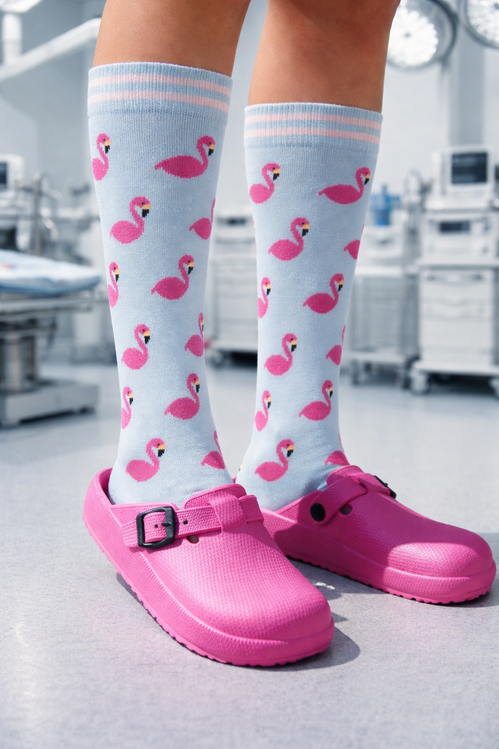 Clogs + medias de compresión