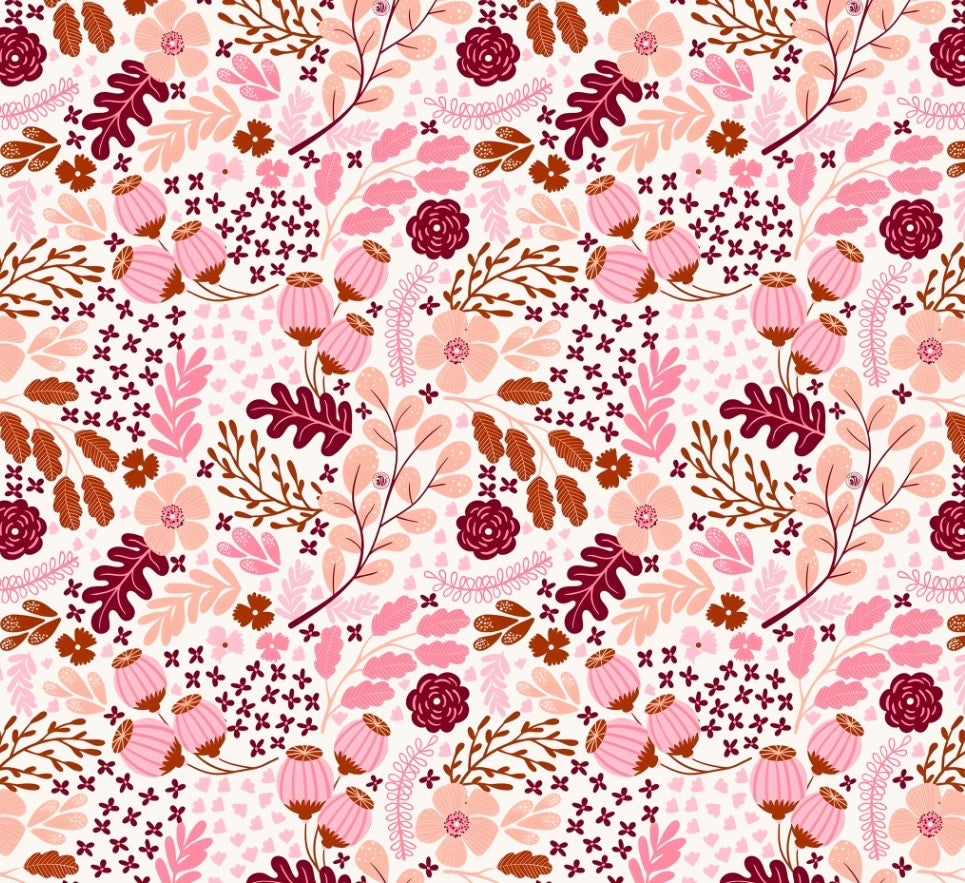 Bandana flores rosa/cálidas 🌸🌾