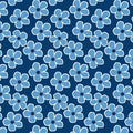 Bandana Flores azules