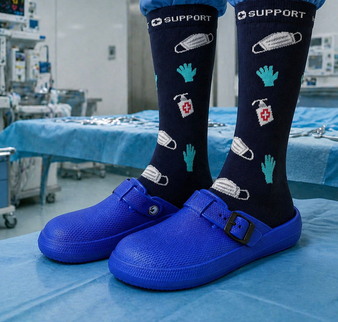 Clogs azul rey