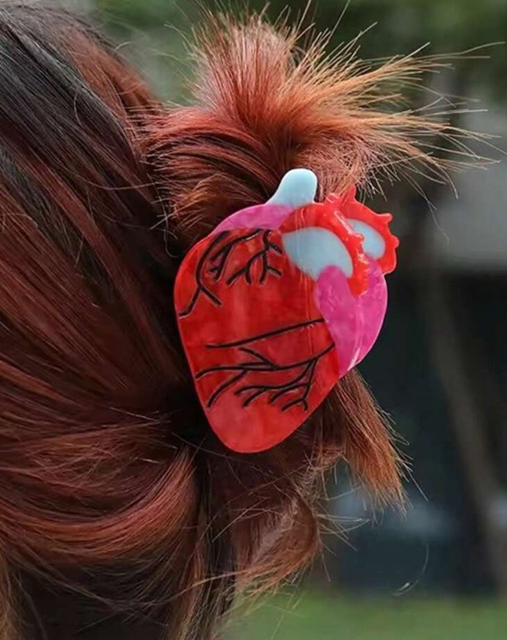 Pinza para cabello - Corazón anatómico 🫀