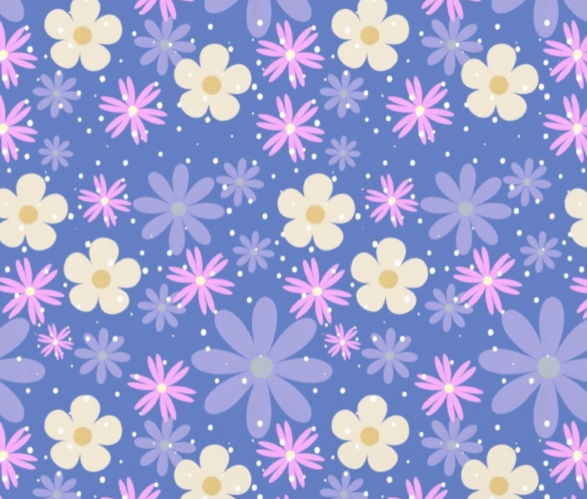 Bandana floral fondo lila 💜