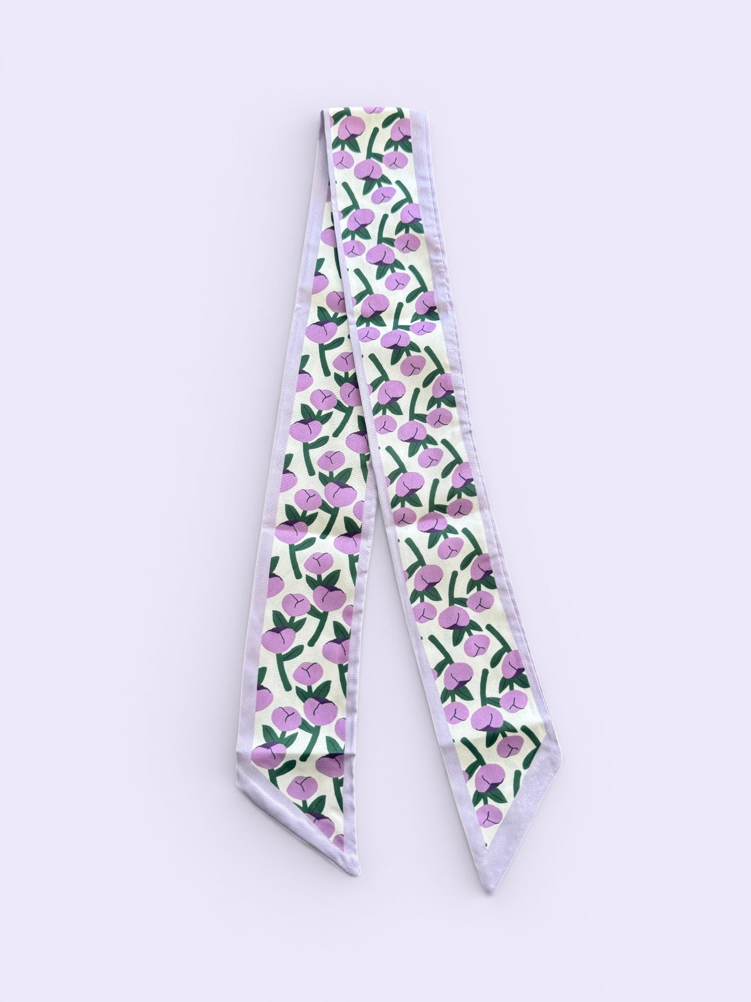 Mascada flores lilas