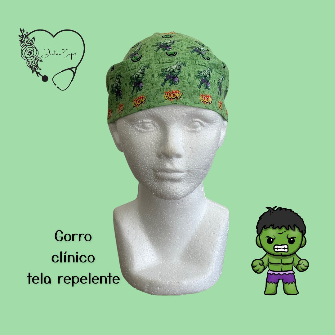 Pilucaps | Gorro Quirúrgico | Gorro de Quirófano | Gorro clínico Hulk