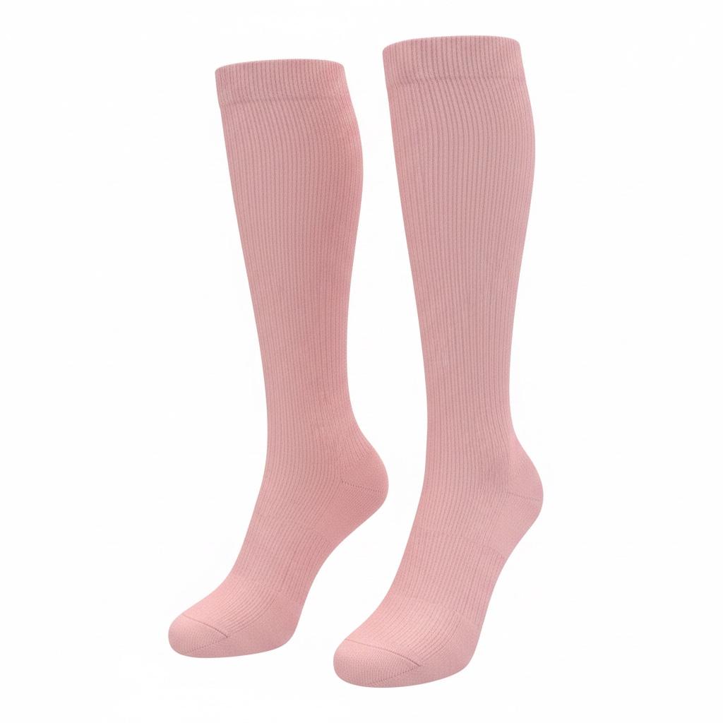 Medias de compresión - rosa pastel
