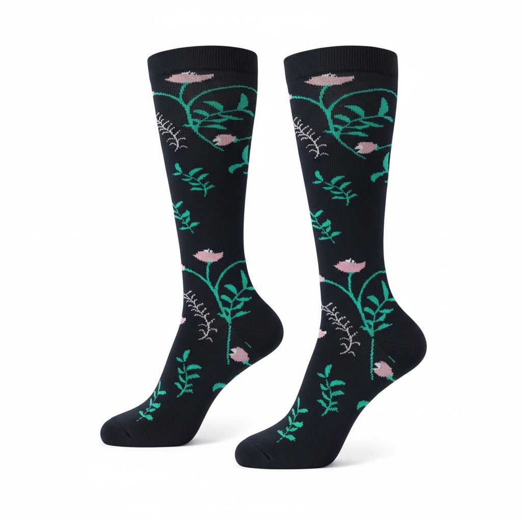 Medias de compresión - floral 🌸