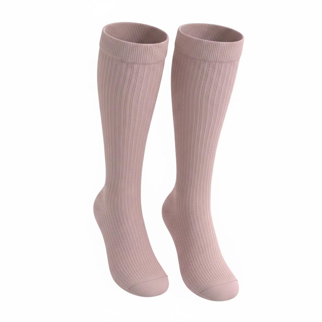 Medias de compresión - rosa palo
