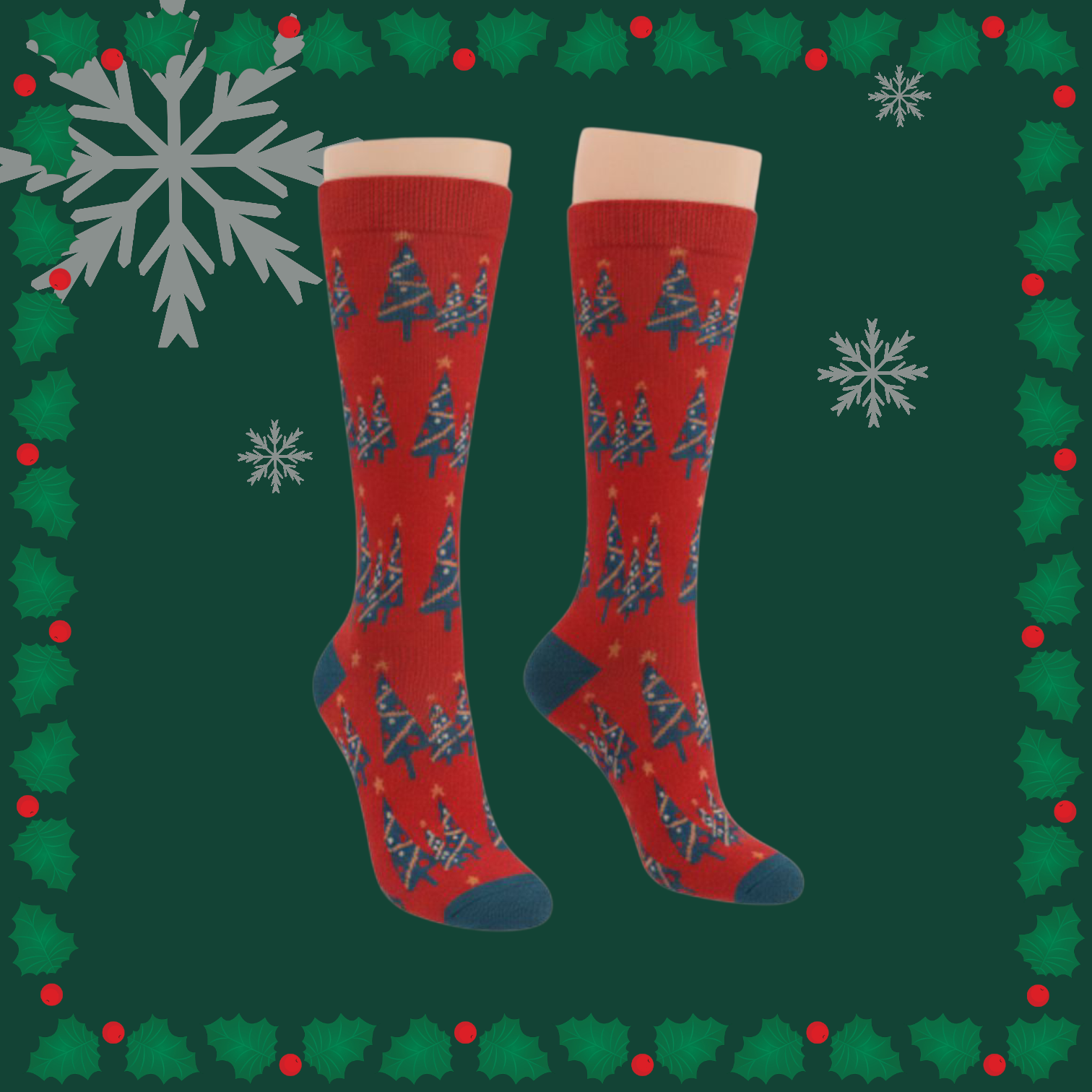 Medias de compresión Pino Navideño 🎄