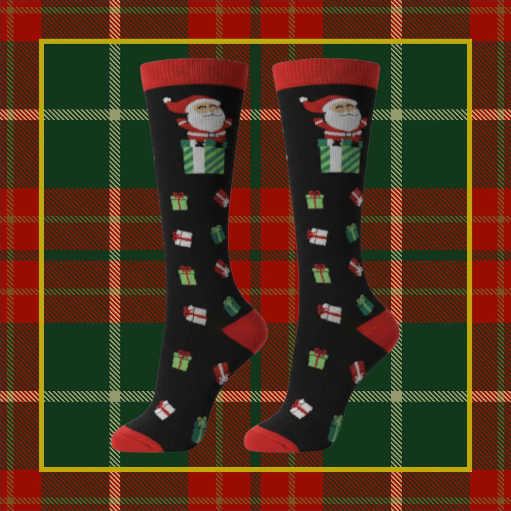 Medias de compresión Santa Claus 🧑🏻‍🎄